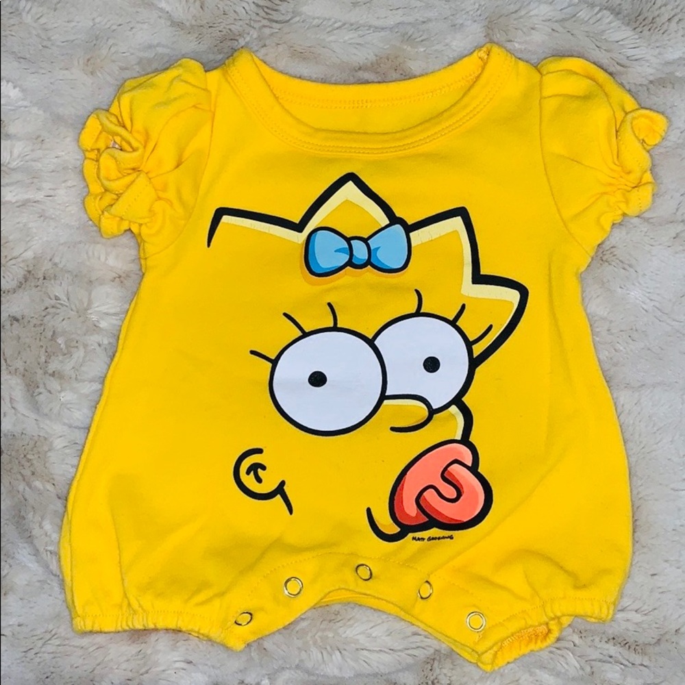 Simpson’s Maggie size 6 month body suit